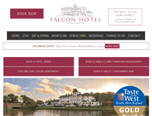 Tablet Screenshot of falconhotel.com